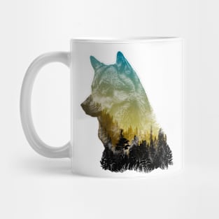 Wolf lover mountain Mug